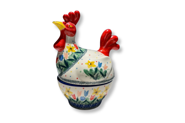  D61 Bunzlau Haantje bewaarschaaltje U5114 Unikat Overig